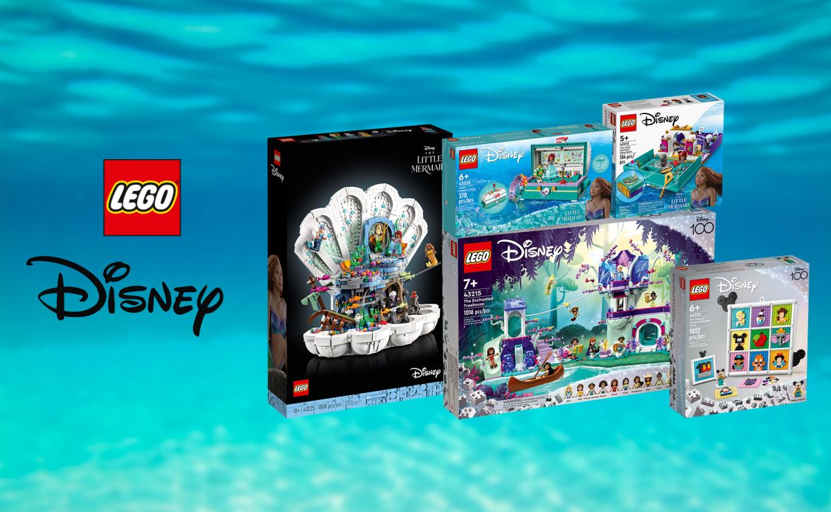 Nieuwe LEGO Disney Little Mermaid sets verschijnen in mei en juni 2023 - LEGO Disney Little Mermaid header v2 b7ac0d75