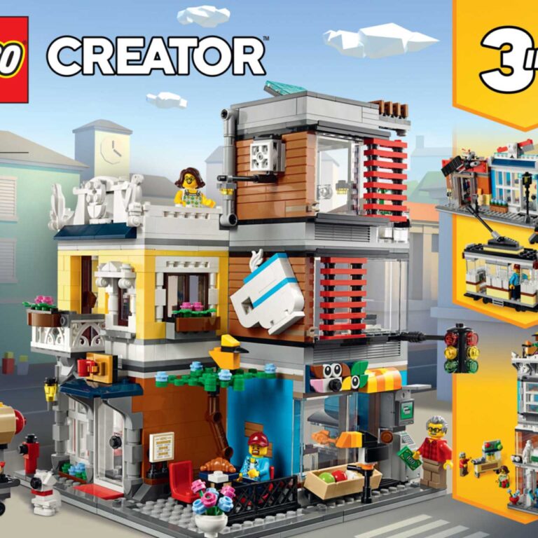 LEGO 31097 Creator Woonhuis, dierenwinkel & café - 31097 1 11 scaled