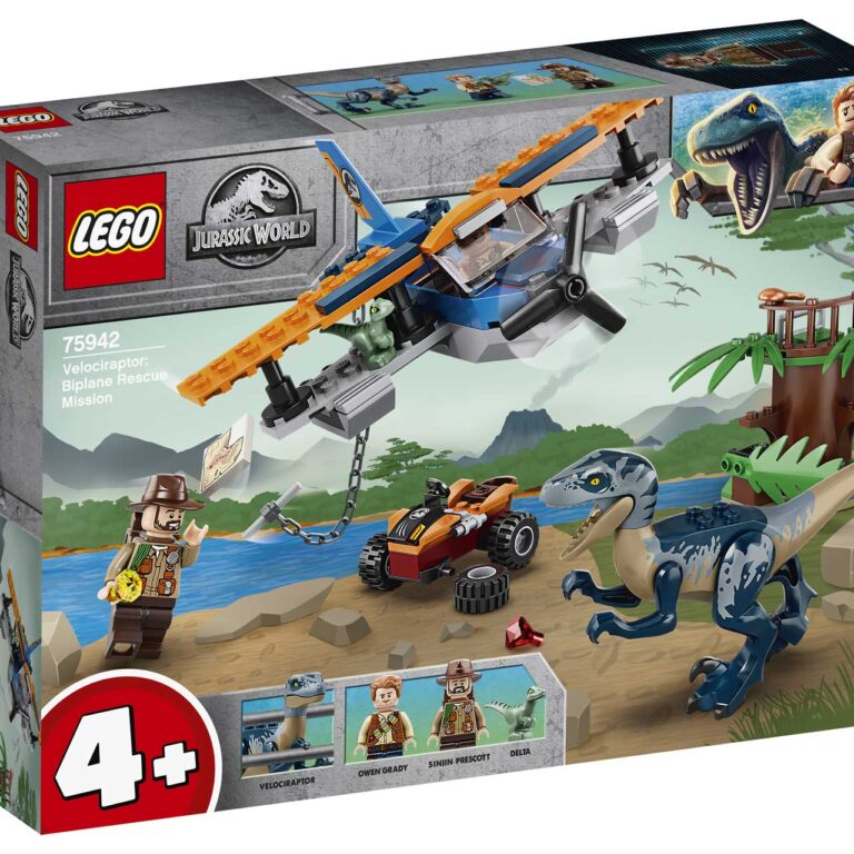 LEGO 75942 Jurassic World Velociraptor: Tweedekker reddingsmissie​ - LEGO 75942 INT 1