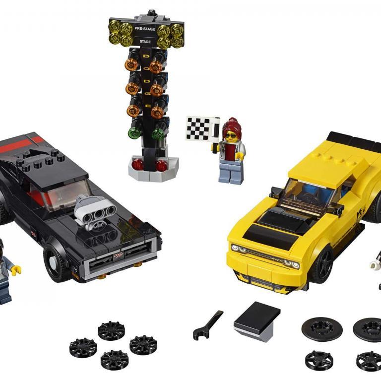 LEGO 75893 Speed Champions 2018 Dodge Challenger SRT Demon en 1970 Dodge Charger R/T - LEGO 75893 INT 2