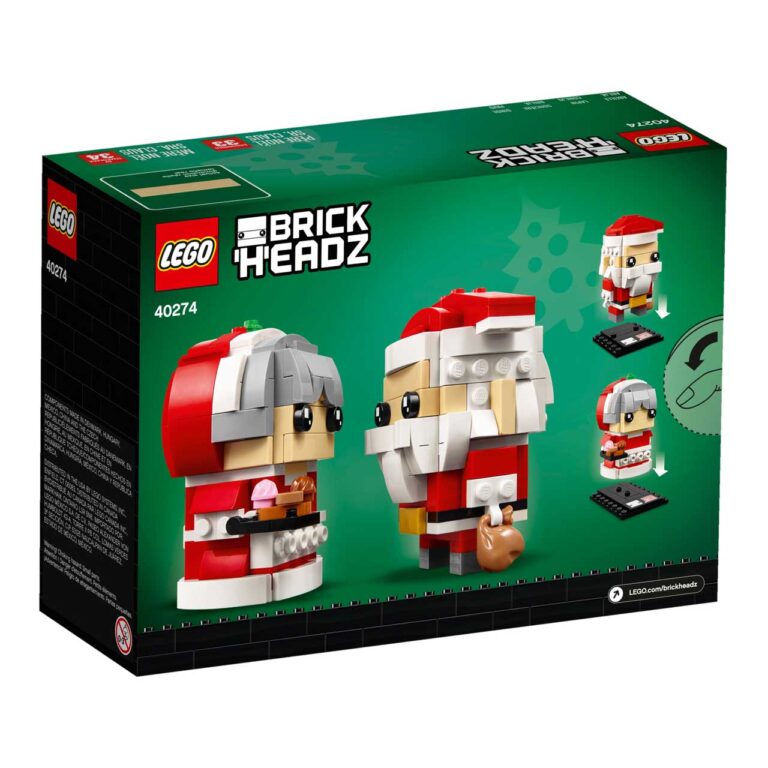 LEGO 40274 BrickHeadz Kerstman en kerstvrouw - LEGO 40274 5