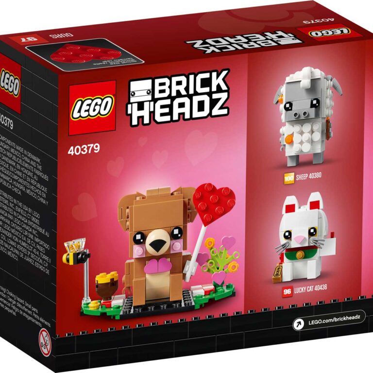 LEGO 40379 BrickHeadz Valentijnsbeer - LEGO 40379 3