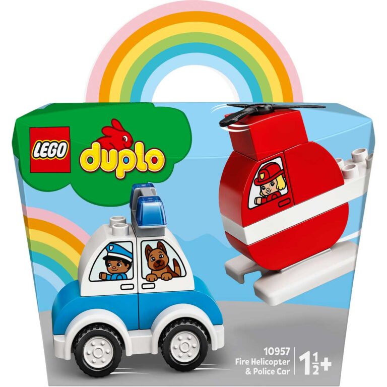 LEGO 10957 DUPLO Brandweerhelikopter en politiewagen - 10957 Box3 v29