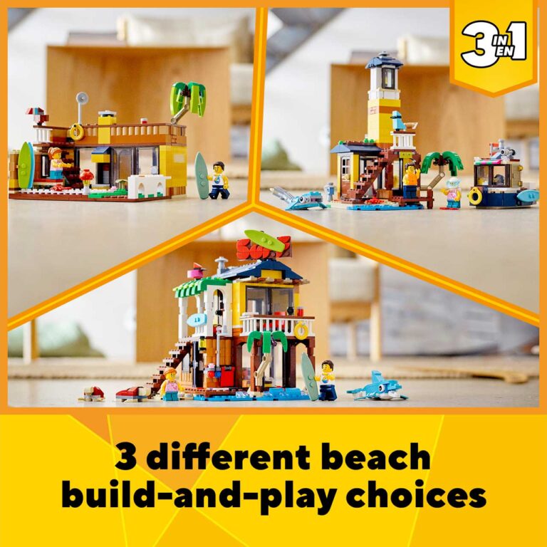 LEGO 31118 Creator Surfer strandhuis - 31118 Creator3in1 1HY21 EcommerceMobile US 1500x1500 1