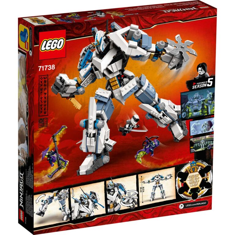 LEGO 71738 Ninjago Zane's Titanium Mecha Duel - 71738 Box5 v29