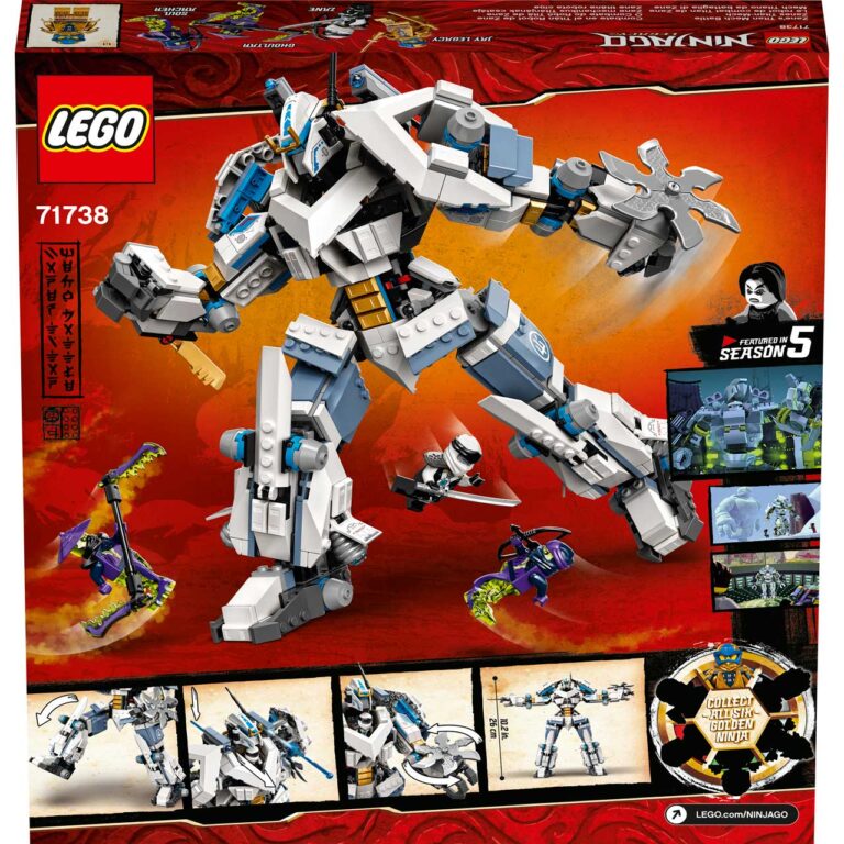 LEGO 71738 Ninjago Zane's Titanium Mecha Duel - 71738 Box6 v29