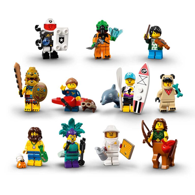 LEGO 71029 - minifiguren complete serie van 12 (geknipte zakjes) - LEGO 71029 INT 17
