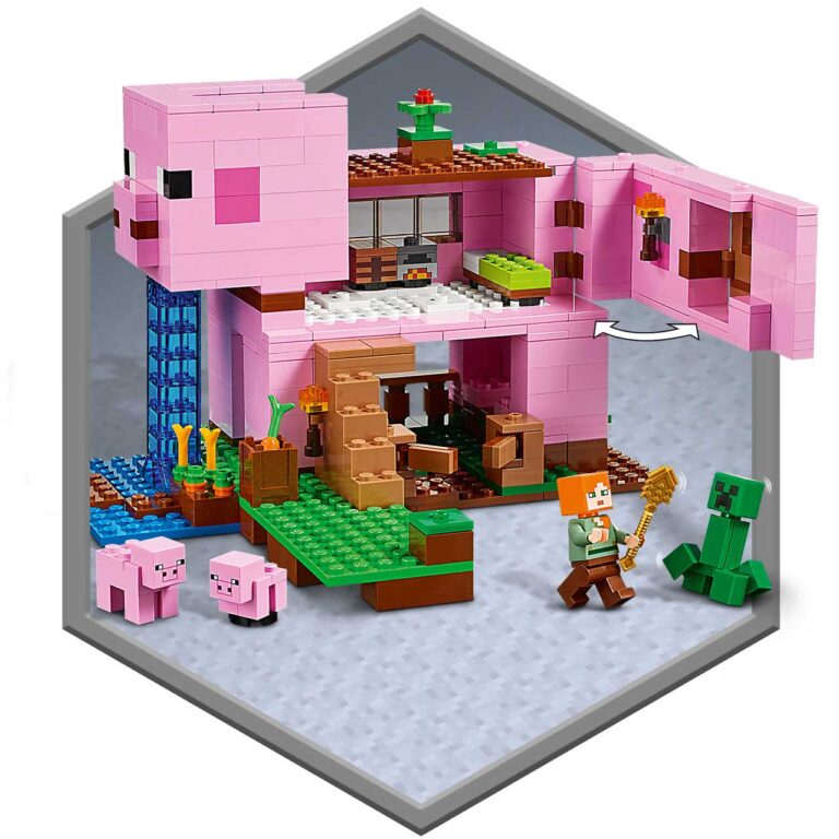 LEGO 21170 Minecraft Het varkenshuis - 21170 Feature1