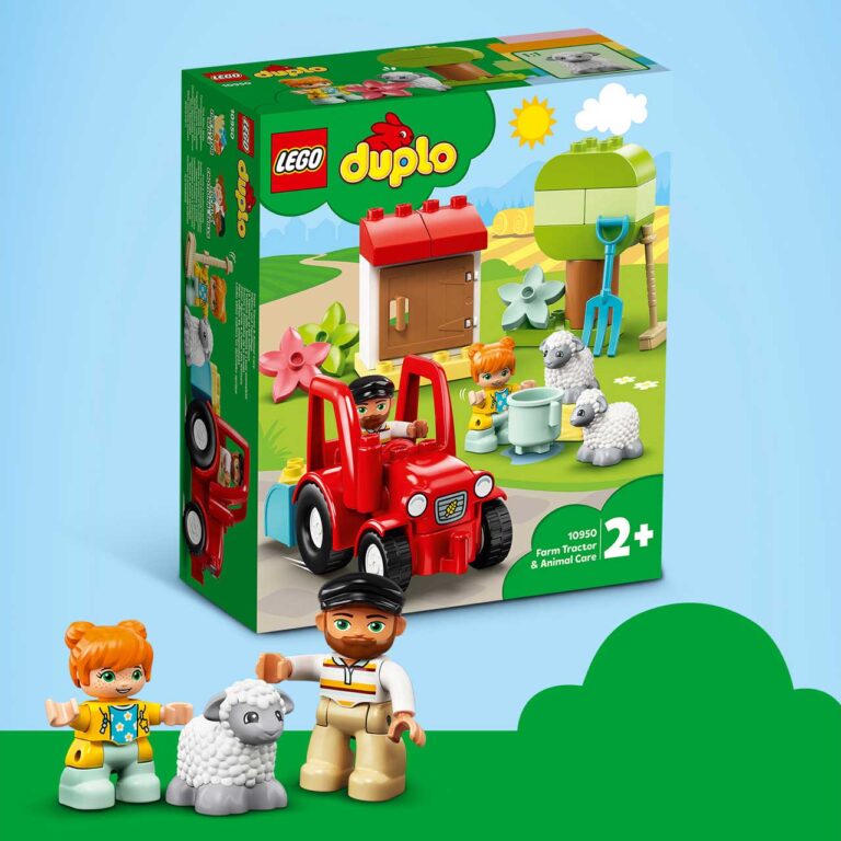 LEGO 10950 DUPLO Landbouwtractor en dieren verzorgen - 10950 IntheBox MB