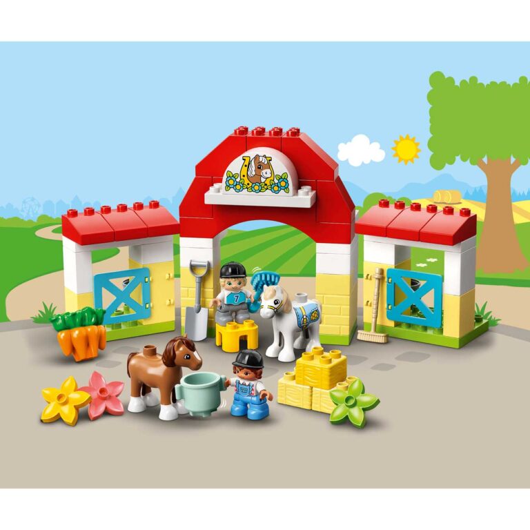 LEGO 10951 DUPLO Paardenstal en pony's verzorgen - 10951 WEB PRI