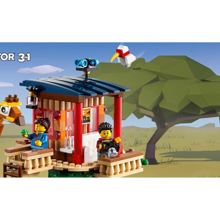 LEGO 31116 Creator Safari wilde dieren boomhuis - 31116 Header BgImgTxt 1