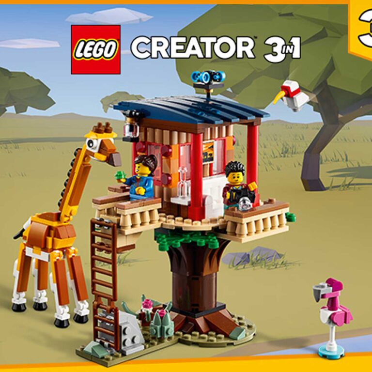 LEGO 31116 Creator Safari wilde dieren boomhuis - 31116 Header BgImgTxt 1 MB