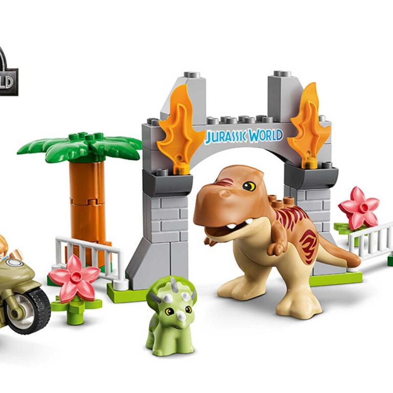LEGO 10939 DUPLO T. rex en Triceratops dinosaurus ontsnapping - 10939 Hero 970x600