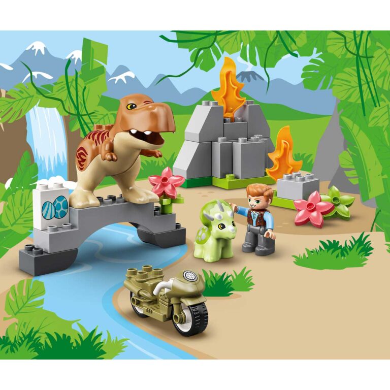 LEGO 10939 DUPLO T. rex en Triceratops dinosaurus ontsnapping - 10939 WEB SEC03