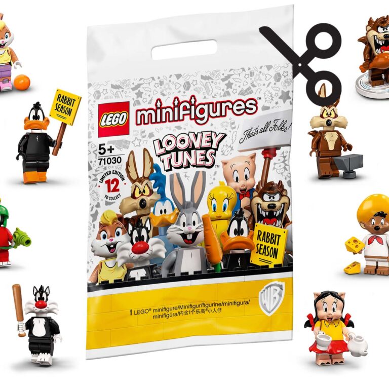 LEGO 71030 Looney Tunes complete serie van 12 (opengeknipte zakjes) - LEGO 71030 geknipt
