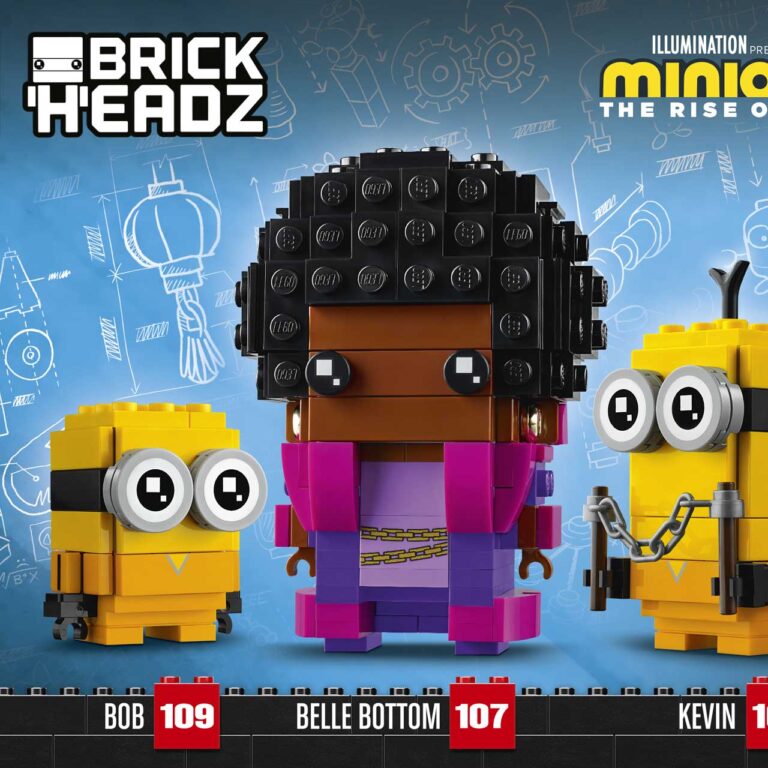 LEGO 40421 BrickHeadz Belle Bottom, Kevin en Bob - LEGO 40421 INT 7