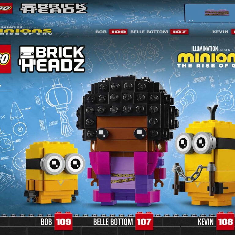 LEGO 40421 BrickHeadz Belle Bottom, Kevin en Bob - LEGO 40421 INT 8