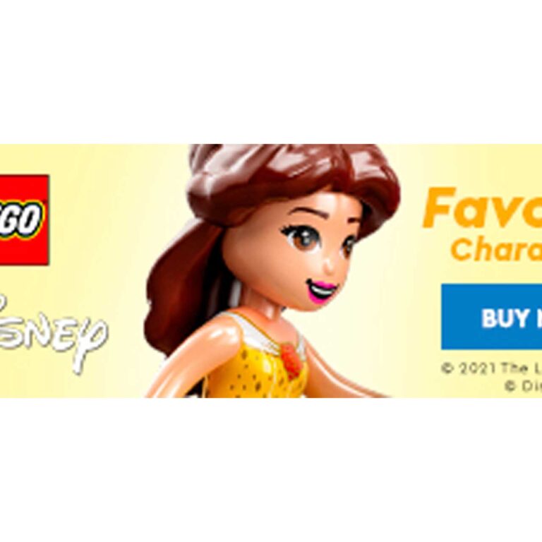LEGO 43193 Disney Ariel, Belle, Assepoester en Tiana's verhalenboekavontuur - 43193 Heroes 2HY21 DisplayBanner 320x100