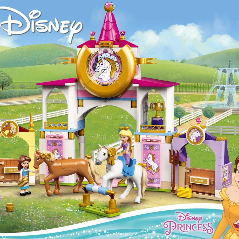 LEGO 43195 Disney Belle en Rapunzel's koninklijke paardenstal - 43195 Box3 v29