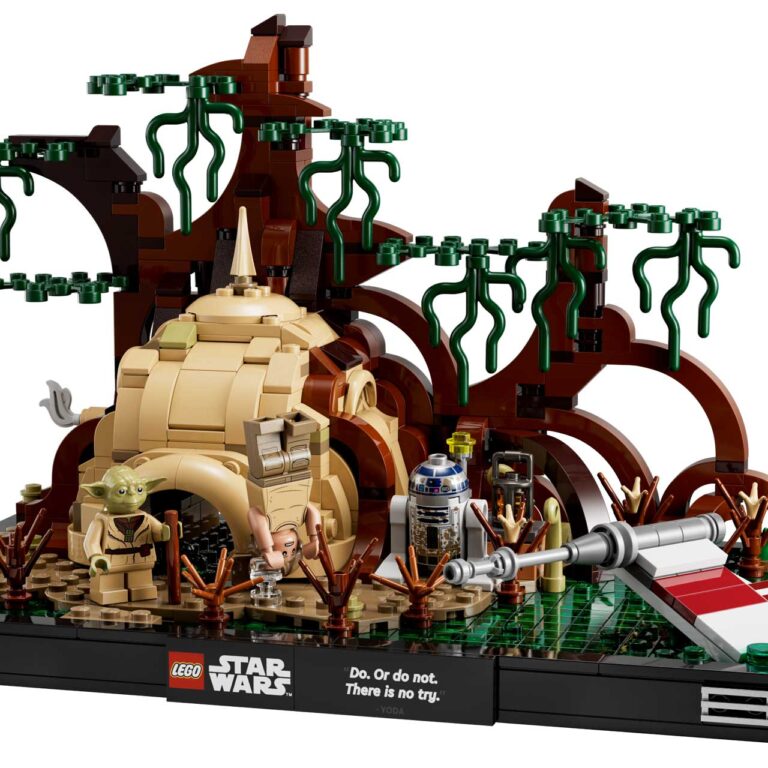 LEGO 75330 Star Wars Jedi training op Dagobah diorama - LEGO 75330
