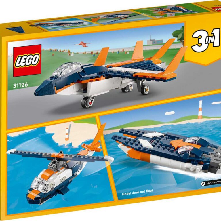 LEGO 31126 Creator 3-in-1 Supersonisch Straalvliegtuig - LEGO 31126 Supersonisch straalvliegtuig 3