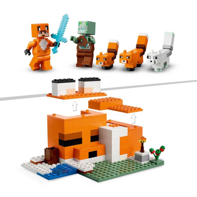 LEGO 21178 Minecraft Het vossenhuis - LEGO 21178 L27 6