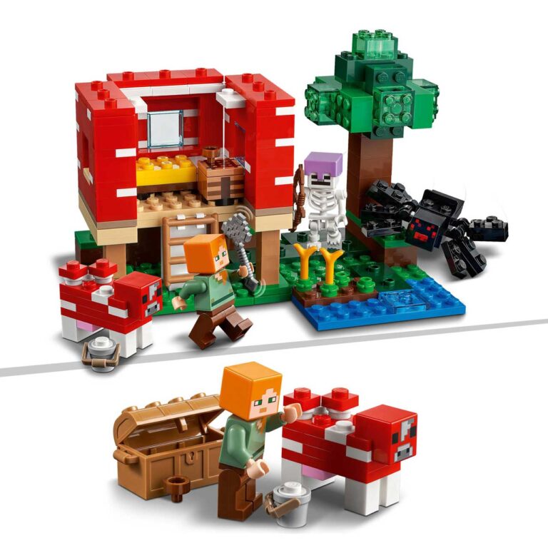 LEGO 21179 Minecraft Het Paddenstoelenhuis - LEGO 21179 L26 5