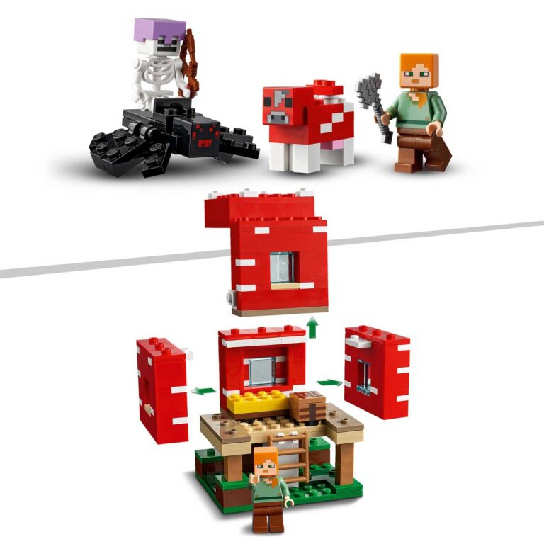 LEGO 21179 Minecraft Het Paddenstoelenhuis - LEGO 21179 L27 6