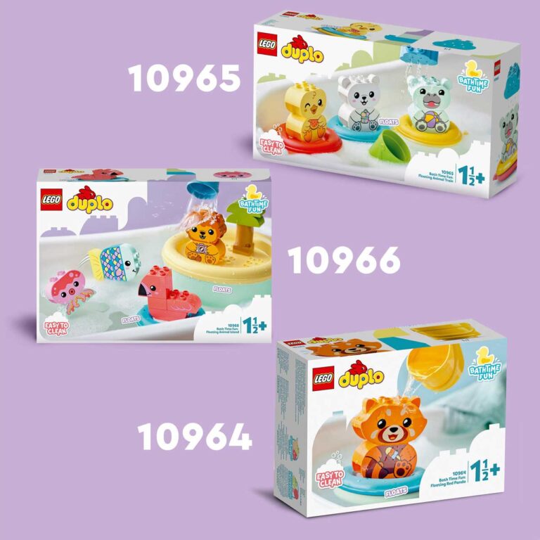 LEGO 10966 DUPLO Pret in bad: drijvend diereneiland - LEGO 10966 L29 8