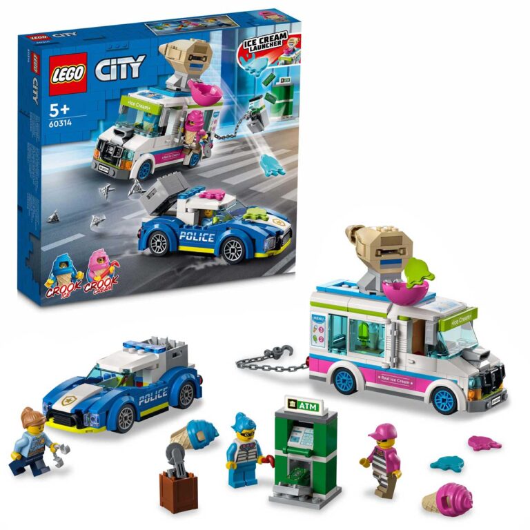 LEGO 60314 IJswagen politieachtervolging
