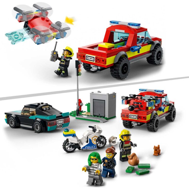 LEGO 60319 City Brandweer & Politie achtervolging - LEGO 60319 L26 5