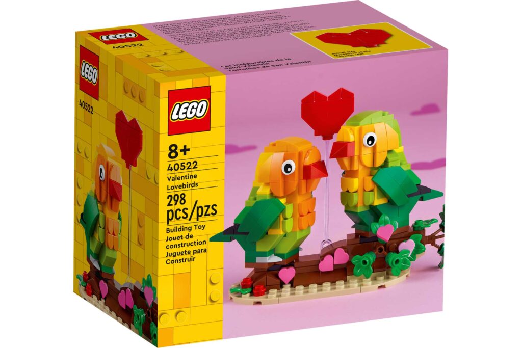 LEGO 40522 Dwergpapegaaien voor Valentijnsdag