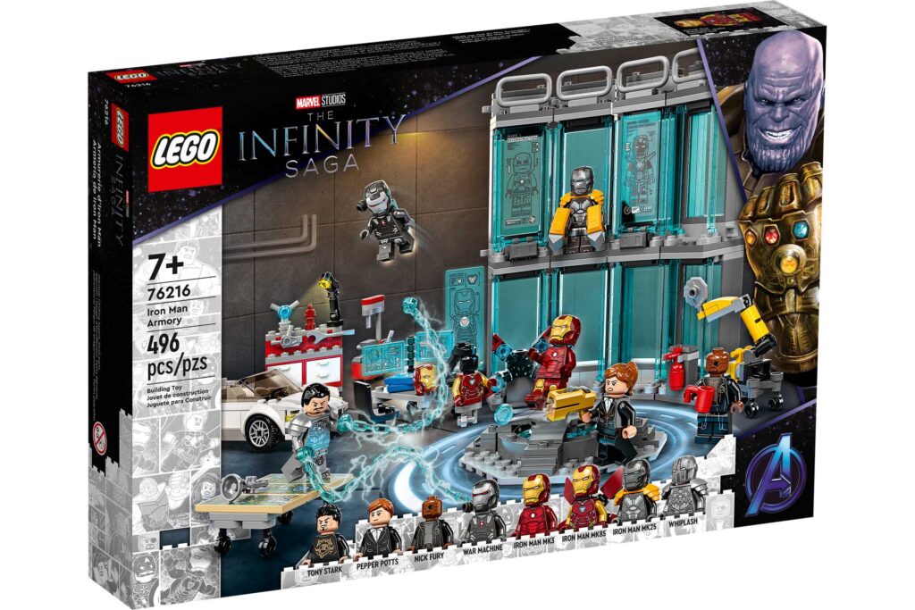 LEGO 76216 Iron Man Wapenkamer