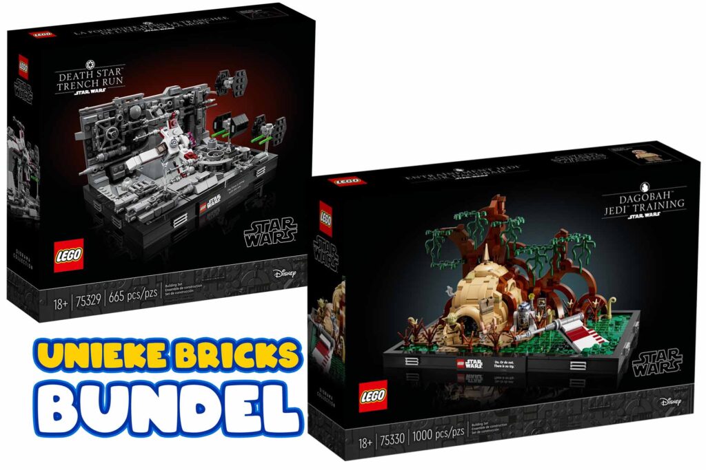 LEGO 75329 75330 Star Wars Diorama bundel