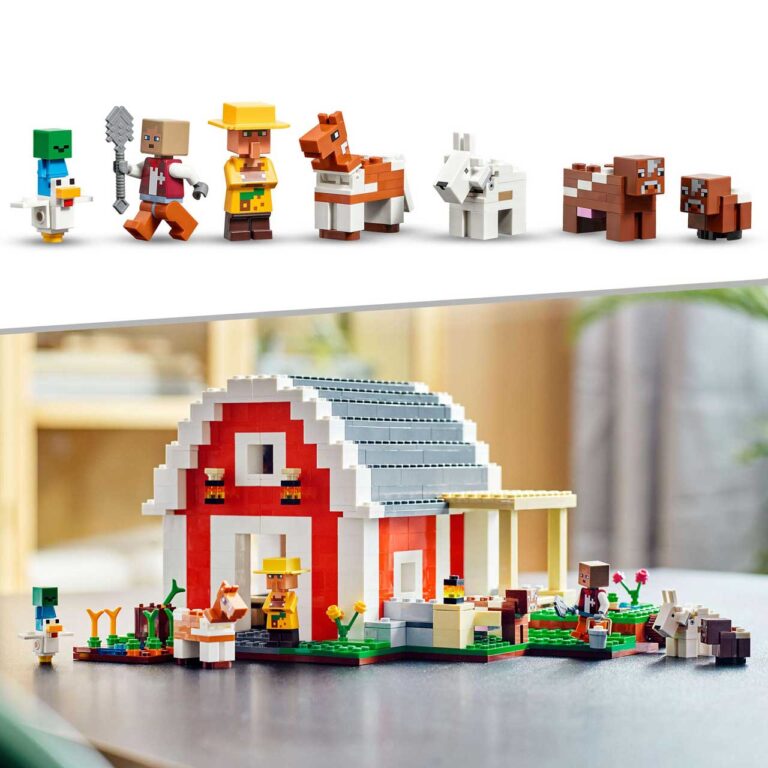 LEGO 21187 Minecraft De rode schuur - LEGO 21187 L27 6