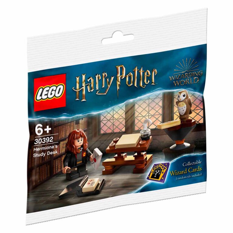 LEGO Harry Potter Huisbanner bundel LEGO 76409 76410 76411, 76412, 76413 en 76420 - LEGO 30392 Harry Potter Hermiones Study Desk
