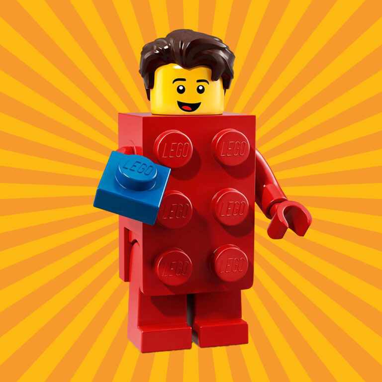 LEGO 71021 Minifiguren Serie 18: Feestje - Brick Suit Guy - LEGO 71021 serie18 brickguy
