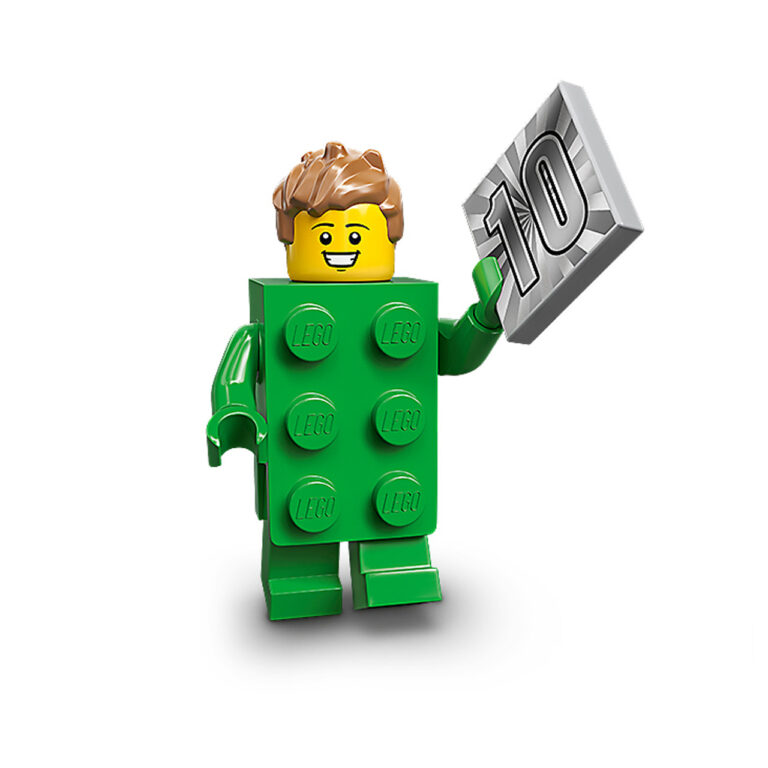 LEGO 71027 Serie 20 - Green Brick Costume Guy - LEGO 71027 green brick costume guy