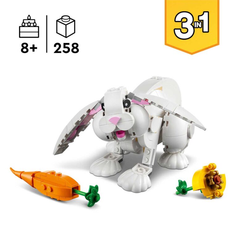 LEGO 31133 Creator Wit Konijn - LEGO 31133 L25 4