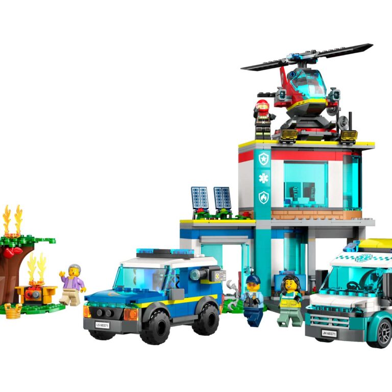 LEGO 60371 City Hoofdkwartier van hulpdienstvoertuigen - LEGO 60371