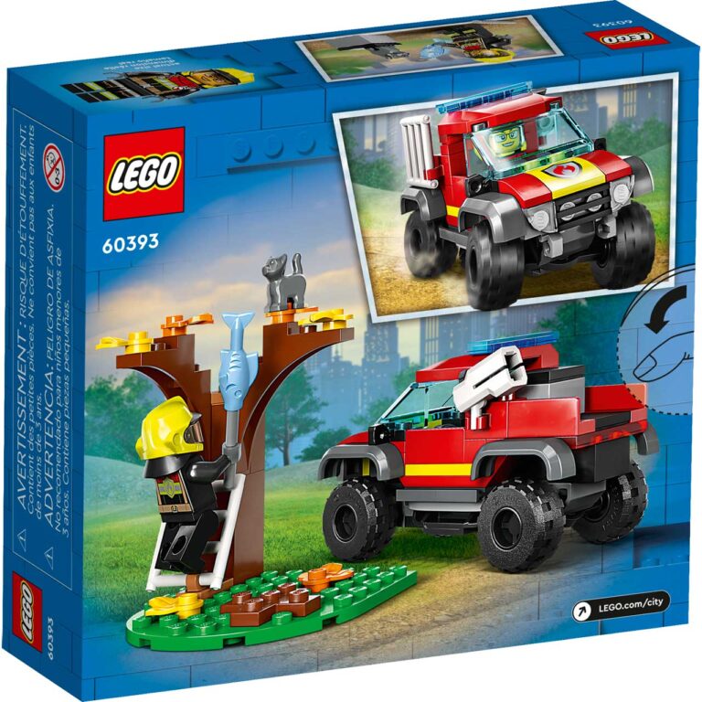 LEGO 60393 City 4x4 Brandweertruck redding - LEGO 60393 alt5