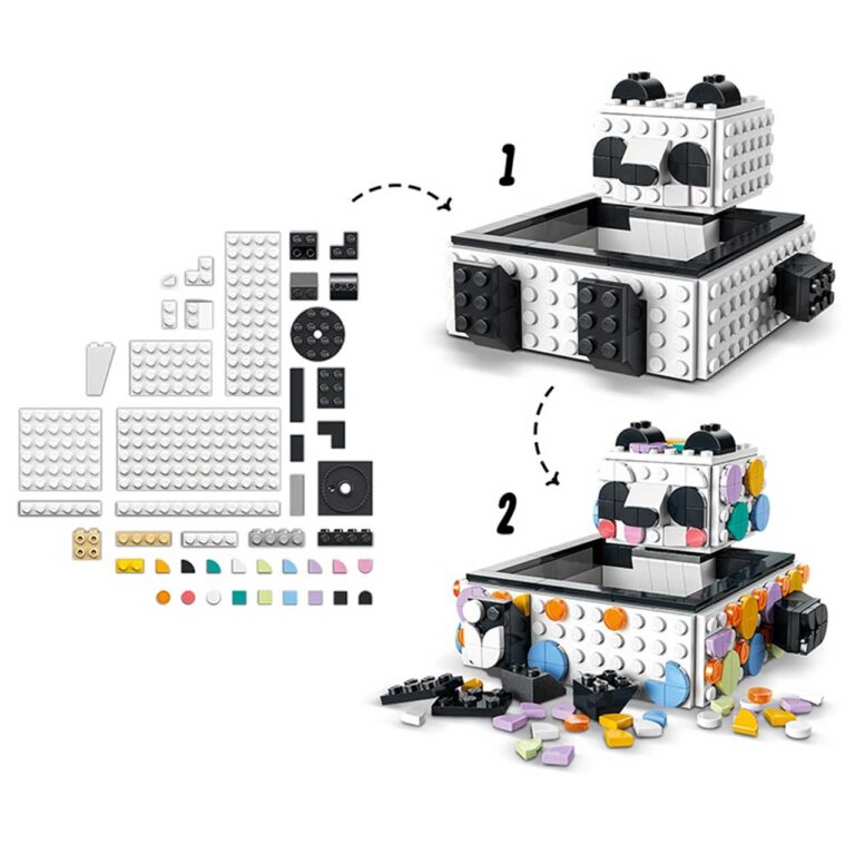 LEGO 41959 Dots Schattig panda bakje - LEGO 41959 Hero2 Standard Small