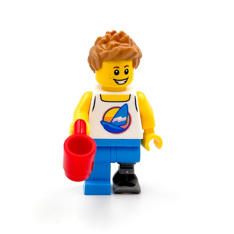 LEGO BAM Jongen (Build a Minifigure) met prothese - UB BAM Jongen prothese 1a