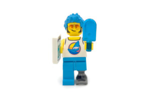 LEGO Blauw Elvis Haar Prothese