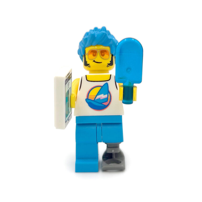 LEGO Blauw Elvis Haar Prothese