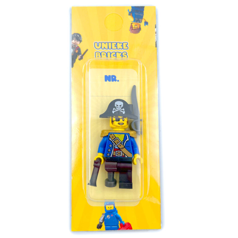 LEGO Piraat 3 minifiguur - LEGO Piraat 3c doosje