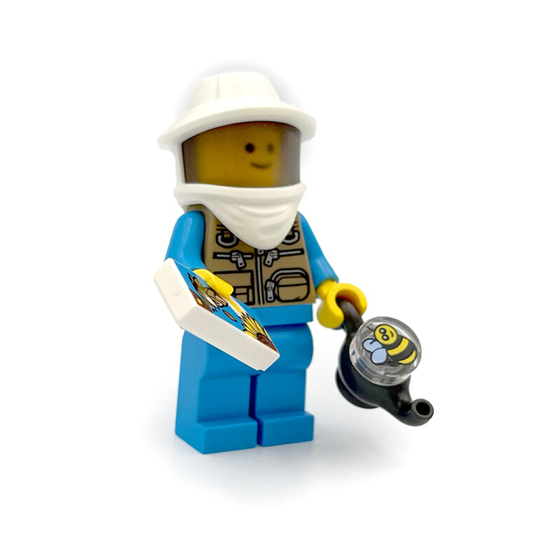 LEGO Imker Minifiguur - LEGO imker 1b schuin