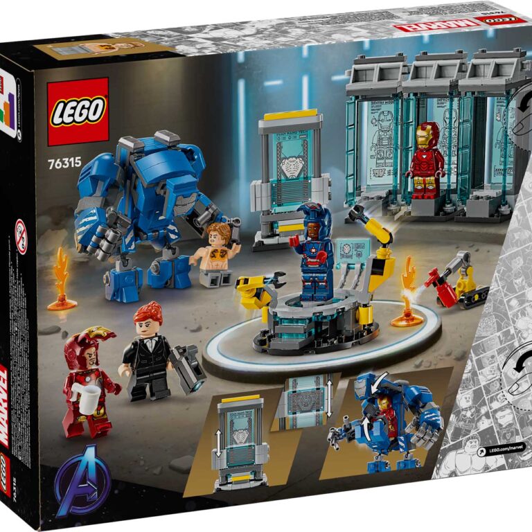 LEGO 76315 Marvel Iron Man's Laboratory: Hall of Armor - LEGO 76315 Box5 v29