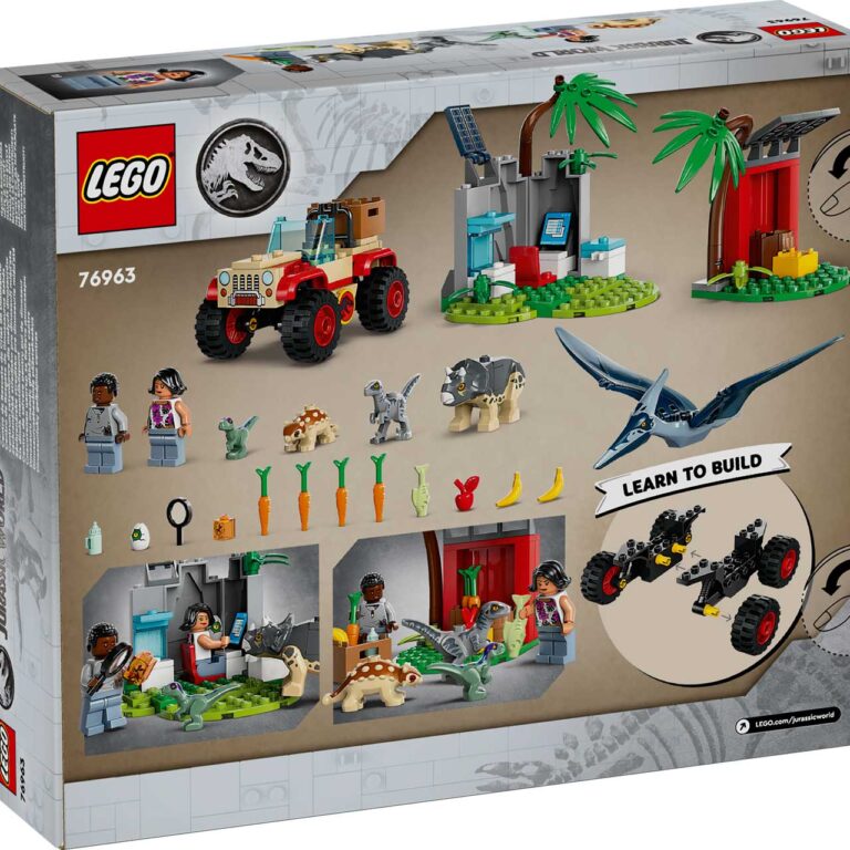 LEGO 76963 Jurassic World Reddingscentrum voor babydinosaurussen - LEGO 76963 Box5 v29