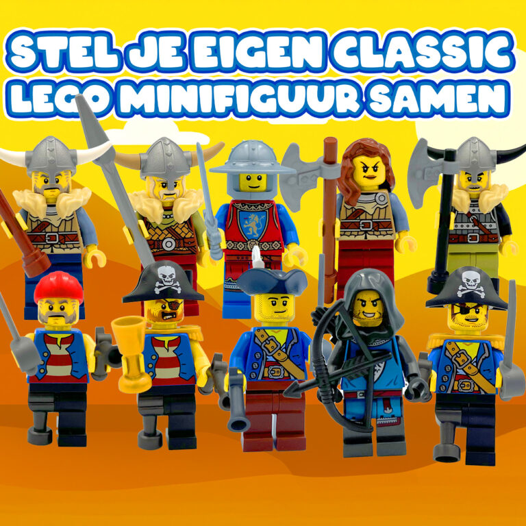 Ontwerp je eigen Classic LEGO® Minifiguur (Ridders, Piraten, Vikingen) - LEGO Ontwerp je classic LEGO minifiguur